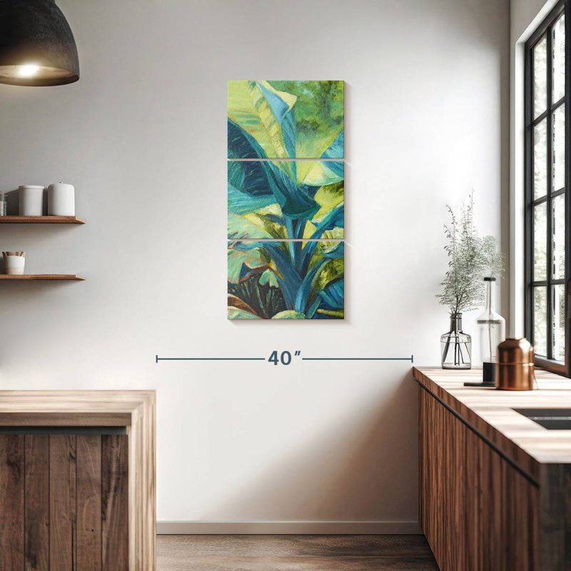 Duo de bananes vertes I, H 38 po x l 18 po