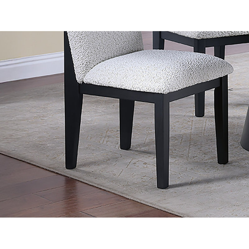 Chaise d'appoint ergonomique en tissu blanc