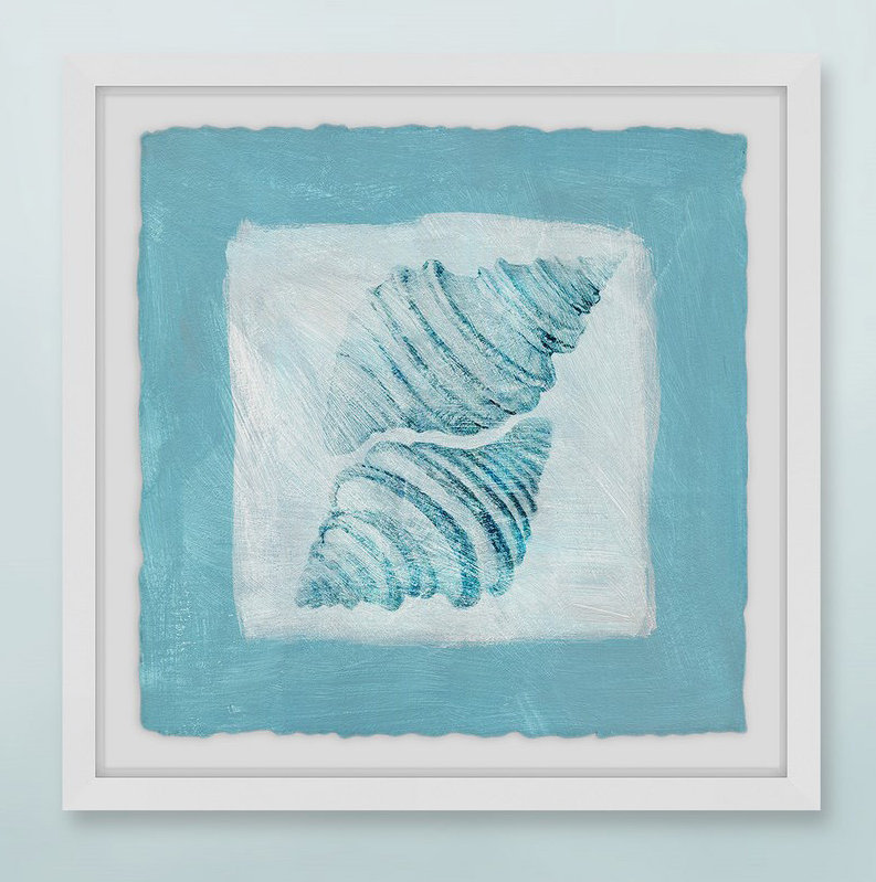 " Ocean Seashell ", 12" H x 12" W x 3.5" D