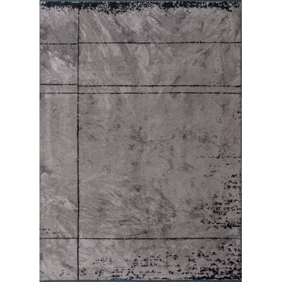 Rapture Black Gray Luxury Area Rug