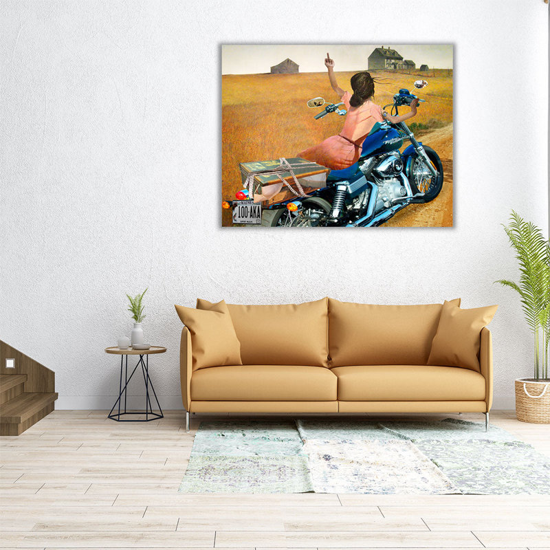 «Leaving», reproduction d'art sur toile, H 36 po x l 45 po