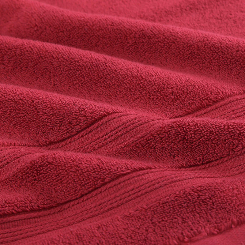 Ensemble de serviettes 6 pièces en coton Tommy Hilfiger Harbourside, Rouge