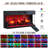 Emonte 3-Sided Glass Fireplace TV Stand, RGB Light & Hiden Flip-up Door-851196572-851196640