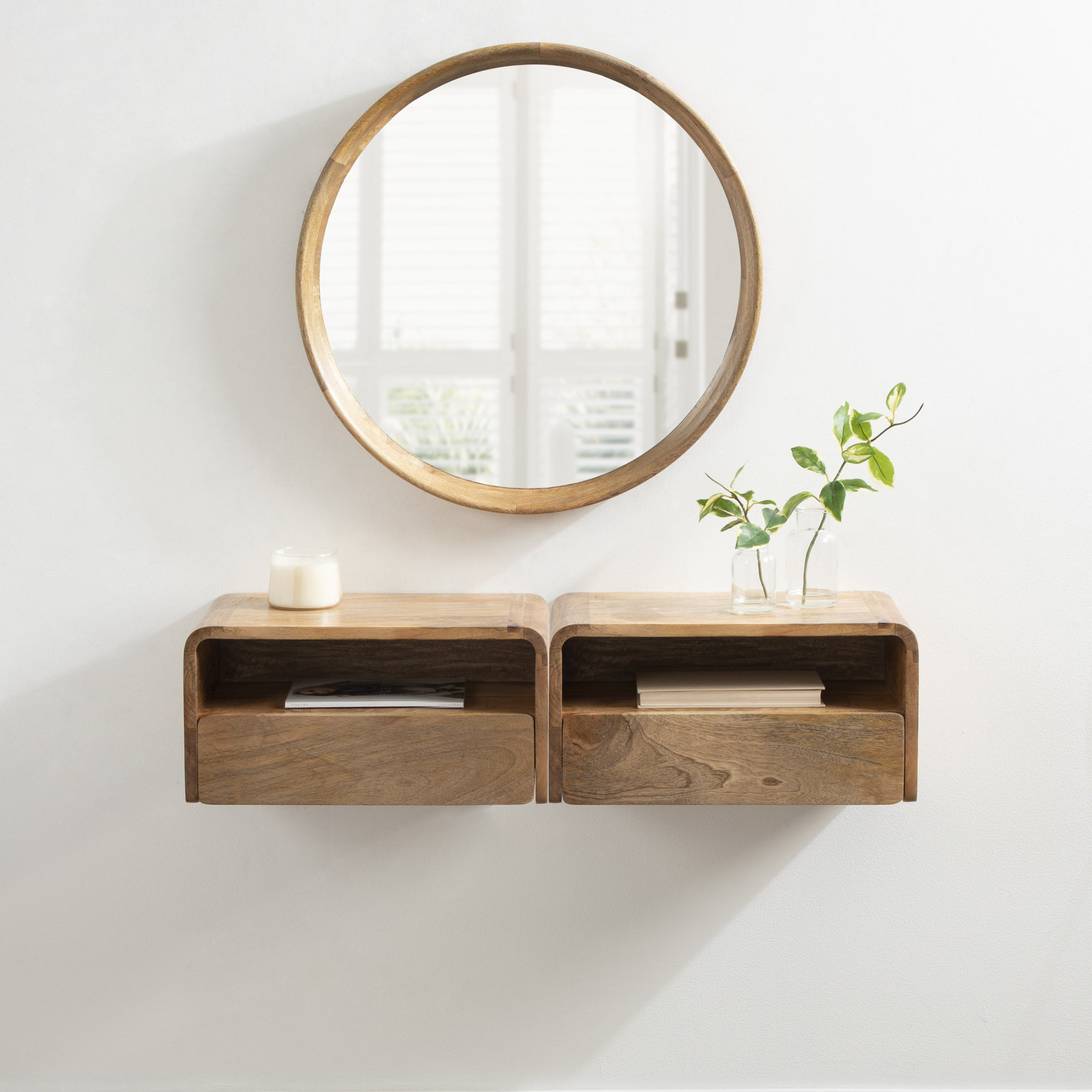 Langley 18" Floating Shelf, Natural