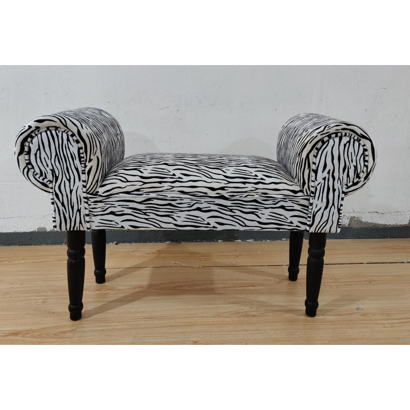Velvet Upholstered Bench