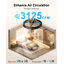 Ventilateur de plafond intelligent de 19 po avec éclairage Lumary, ventilateur de plafond encastré à profil bas, CCT + RVBAI + veilleuse, application / voix / télécommande (noir)-1117440051