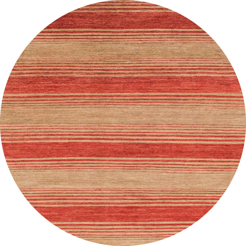 Wool Abstract Indoor Rug, Round 6'