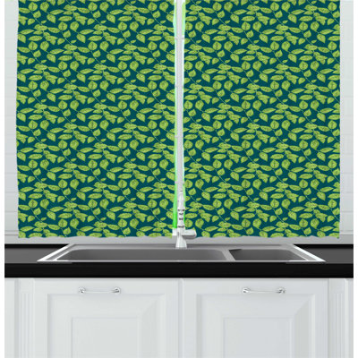 Floral Kitchen Curtain