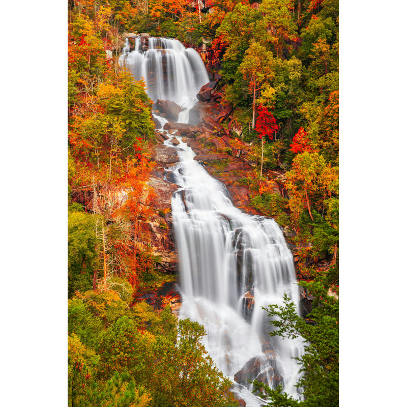 «Whitewater Falls, North Carolina» par Sean Pavone, impression sur toile tendue, H 18 po x l 12 po