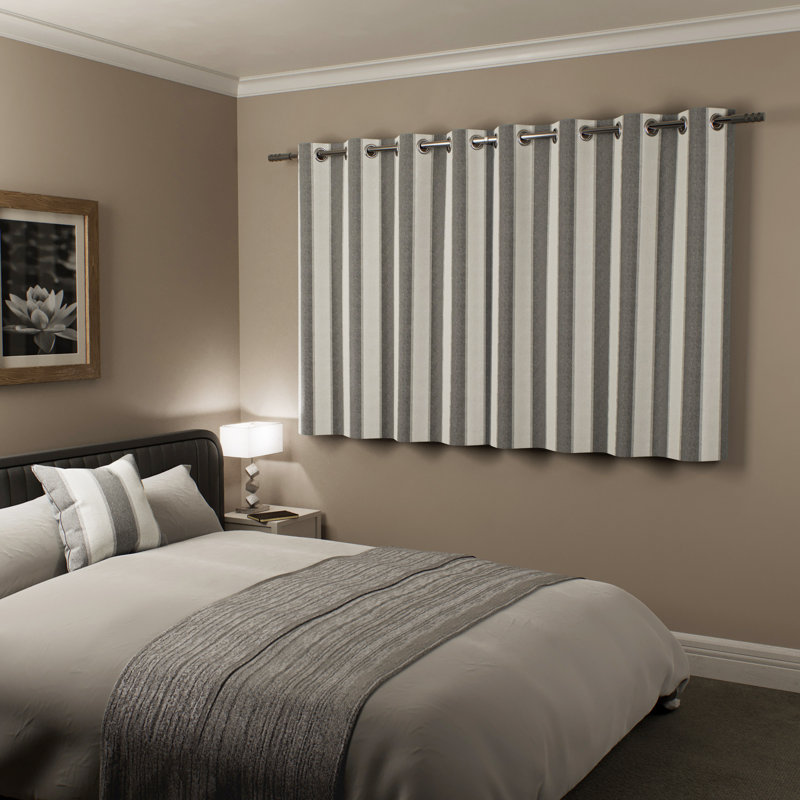 Blackout Curtain, Grey, 229cm Width x 183cm Drop