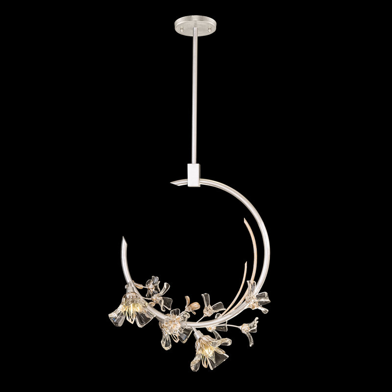 Azu 3 - Light Unique/Statement Pendant, Silver