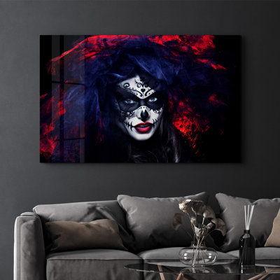 Élégante peinture murale en verre trempé de 13,8 po x 21,7 po | 100% verre trempé, épaisseur: 0,16 pouce | Imprimé UV pour des couleurs éclatantes | Parfait pour la décoration intérieure, le salon et les espaces de bureau