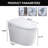 Smart Toilet Bidet Combo With Selfcleaning Nozzle, Heated Seat, Night Light, Knob Control, Power Outage Flushing, Soft Close, Auto Flush, With Remote Control