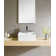 Modern Ceramic Square Vessel Bathroom Sink with Overflow