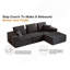Canapé modulaire modulaire avec méridienne