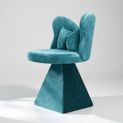 Cute Swivel Vanity Stool with Butterfly Back, Vanity Chair, Dressing Chair, Makeup Chair