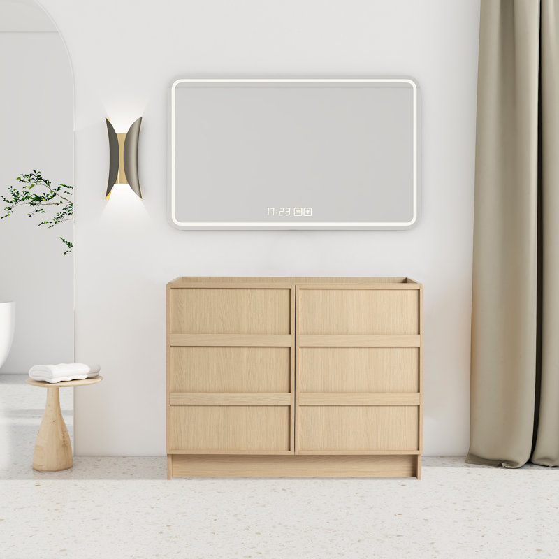 Meuble-lavabo sur pied moderne de 42 po autoportant (armoire seulement)