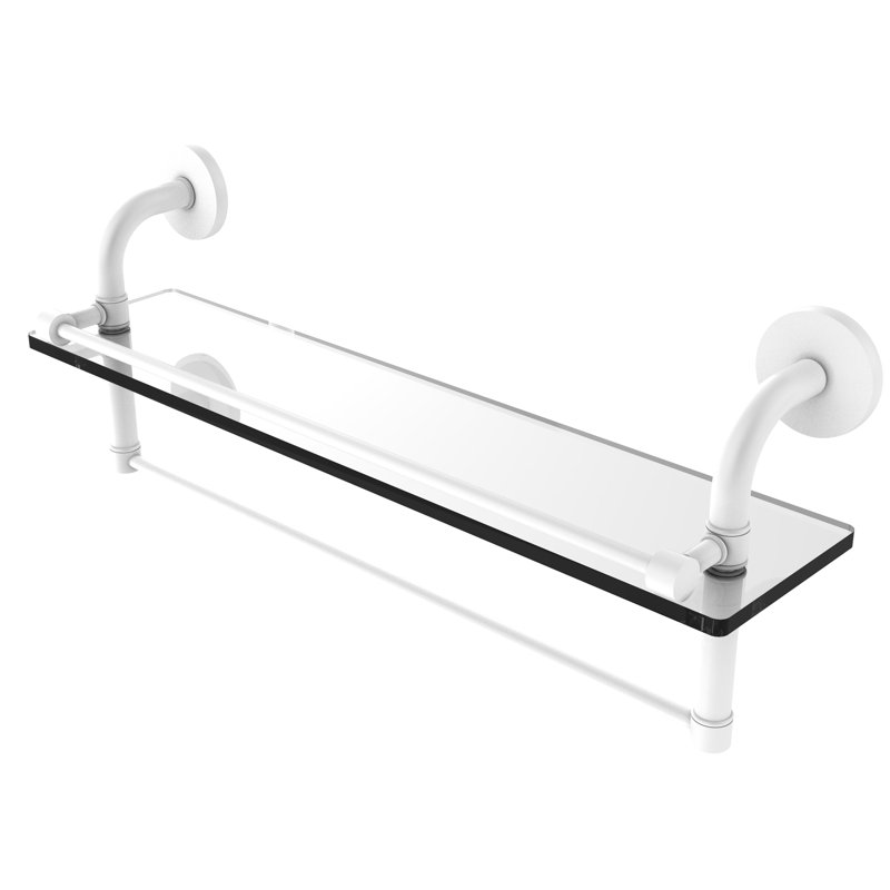 Tablette murale Tioga, Blanc mat, H 8 po x l 22 po x P 5 po