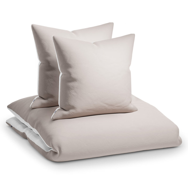 Microfiber Solid Duvet Cover Set with Pillow Shams Included