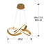 Pooler 1 - Light Gold LED Geometric Pendant