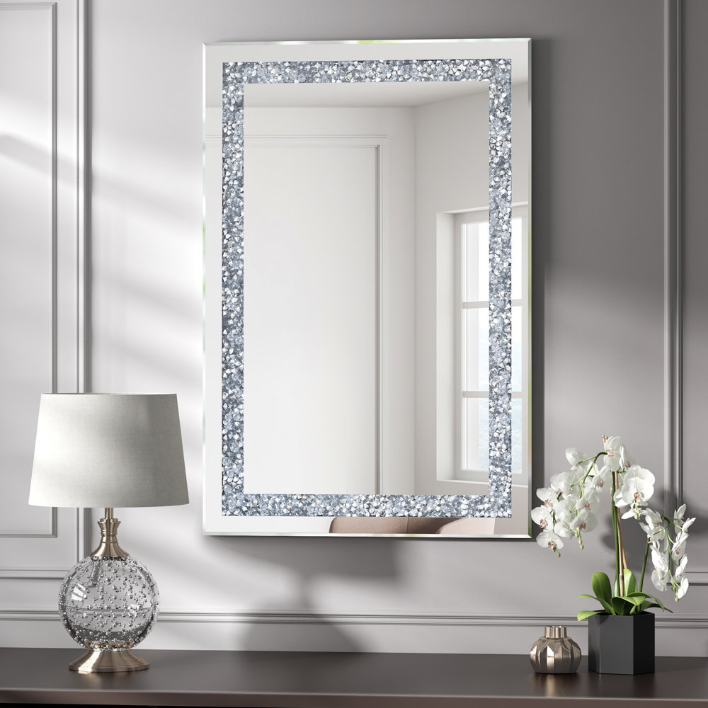 Mercer41 Davaunte Rectangle Glass Wall Mirror | Wayfair
