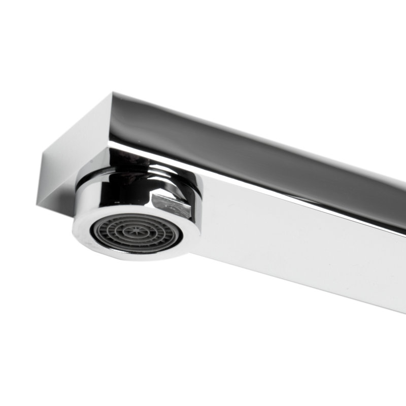 Garniture de bec de baignoire murale, Chrome poli