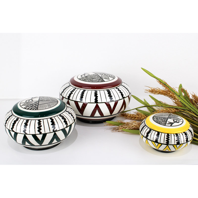 African Handmade Ceramic Jar