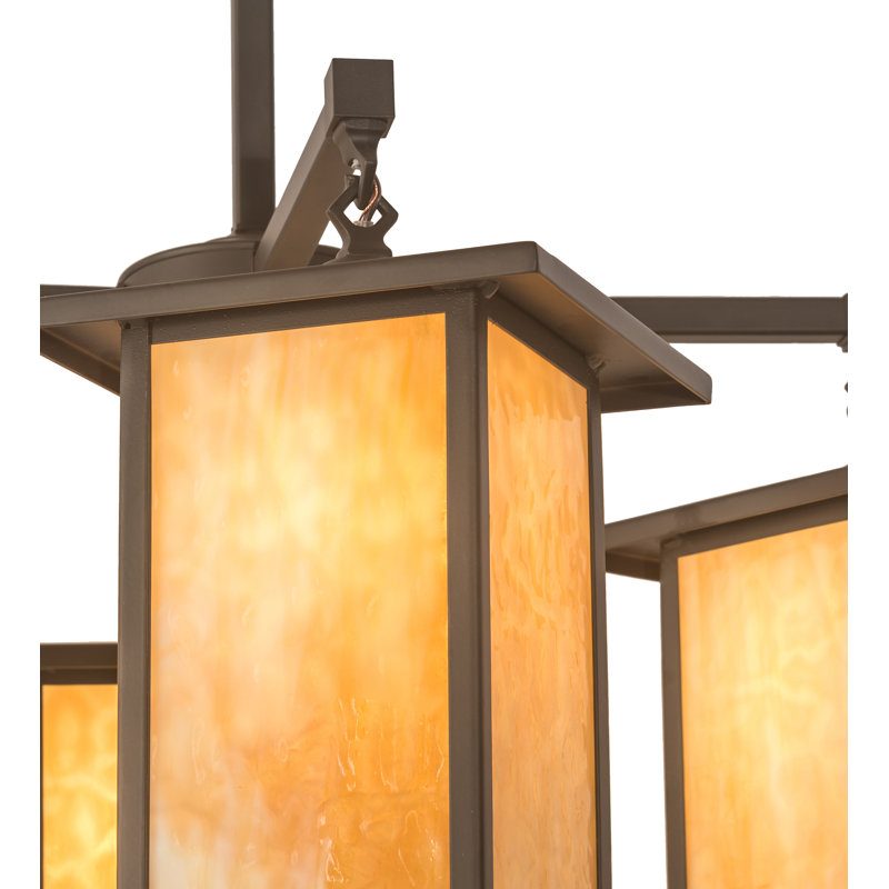Filey 4 - Light Dimmable Lantern Geometric Chandelier