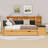 Daybed with Trundle, Shelves, Bench, Charging Station and Upholstered Headboard-936037364