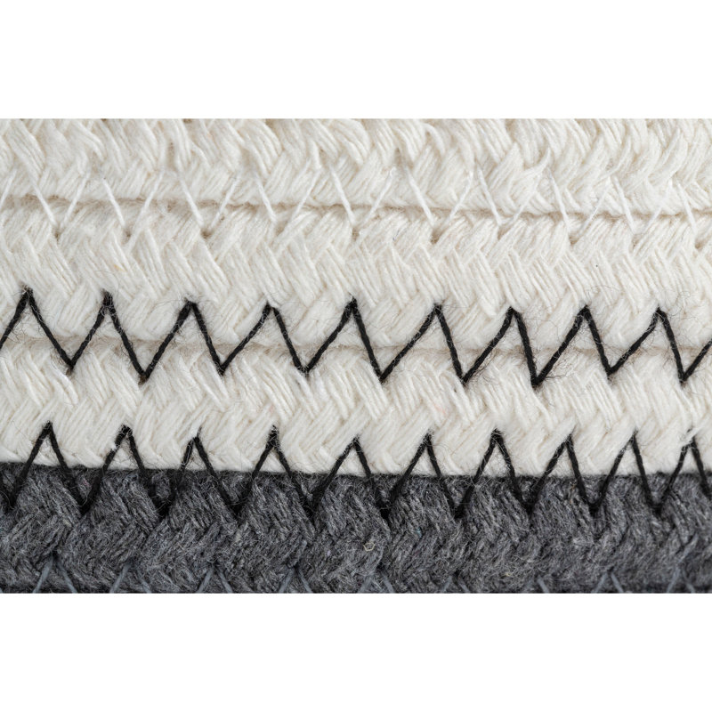 Ensemble de paniers en tissu 3 pièces, 6 po x 7 po x 7 po