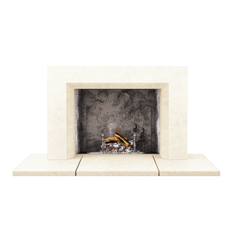 Miami Fireplace Surround, Smooth Beige