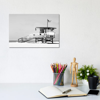 Venice Beach Lifeguard Tower by Philippe Hugonnard - Wrapped Canvas Print
