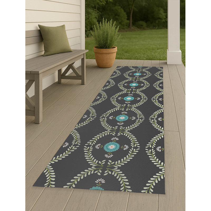 Bree Non Slip Outdoor Rug, Runner 2'6" x 8'