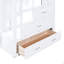Lit superposé double au-dessus de double avec lit gigogne simple et escalier-1318705013
