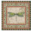  Art mural sur toile tendue - "Bohemian Dragonfly 2" par Jean Plout pour décoration de salon, de chambre à coucher ou de bureau - 35 x 35-30362009