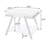 Rectangular Side End Table White High Gloss
