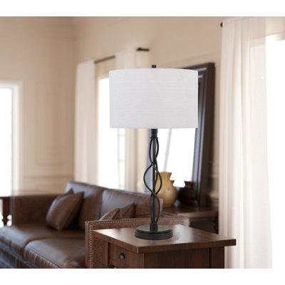 Lampe de table noire 30 po
