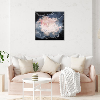 " Abstract First Glance, Modern & Contemporary Pink " by Oliver Gal