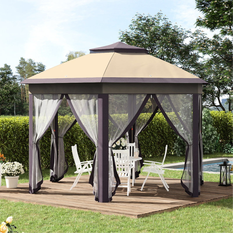 Pavillon de jardin avec réservoir d'eau