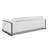 White Genuine Leather Loveseat with Adjustable Headrests-76721289