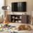 70" Fluted TV Stand for TVs Up to 80", Faux Marble Top & 1.97" Panels, Modern Media Console Entertainment Center-124391303