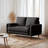 Velvet Lounge Sofa Seats 3, Highly Resilient And Comfortable Design, Comes With 2 Pillows, Suitable For A Variety Of Home Spaces-2030646559-2030646556