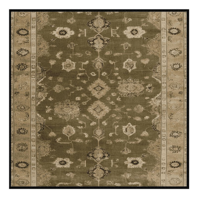 Machine Washable Overdyed Brown Area Rug