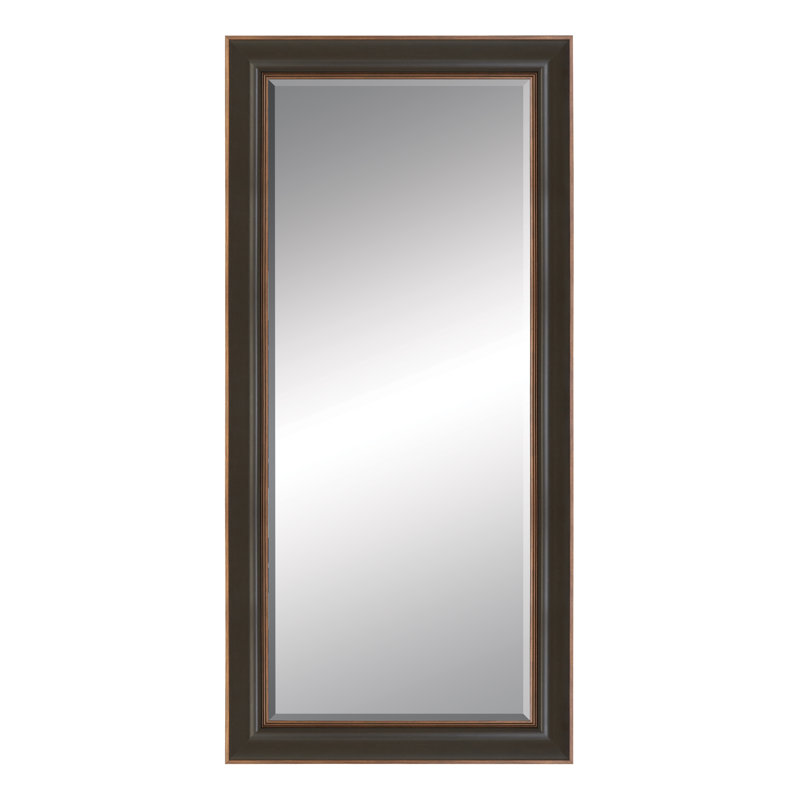 Flat Wall Mirror, Mahogany