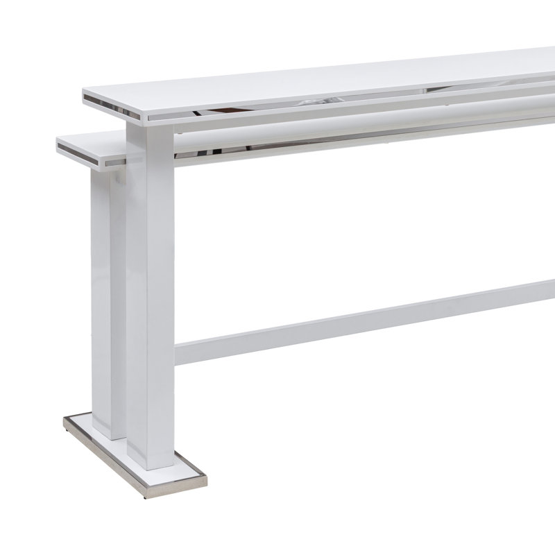 Wavell Console blanche rectangulaire en bois