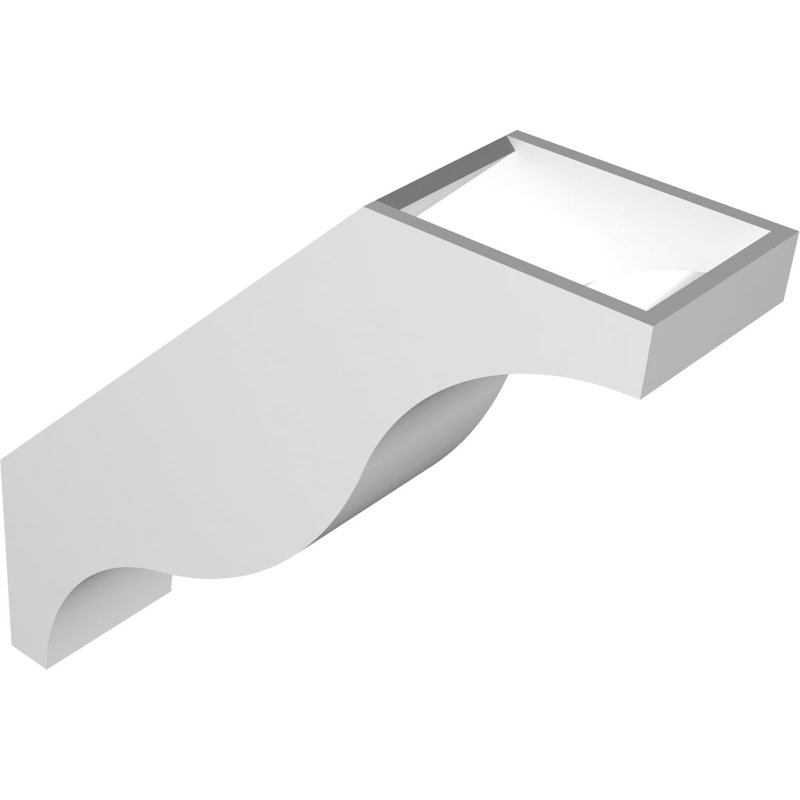 Attelle de genou en PVC de qualité architecturale Funston, H 18 po x l 5 po x P 18 po