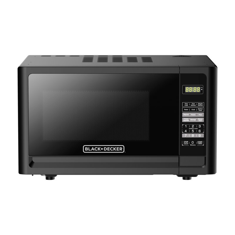 Black + Decker 16.1" 1.1 cu ft. 1000 - Watt Countertop Microwave, Black