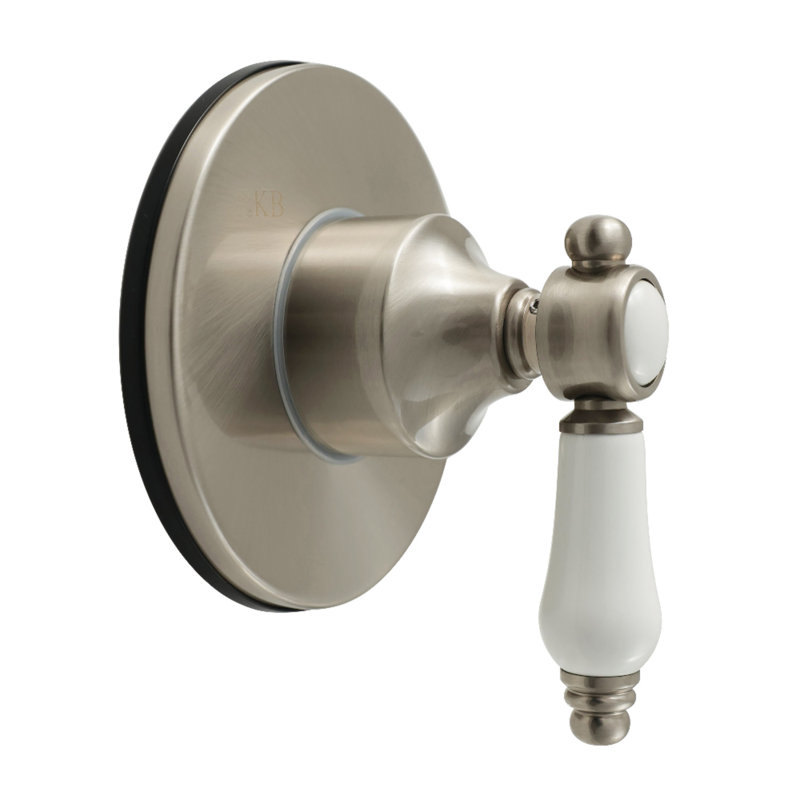 Kingston Brass Bel-Air Single-Handle Six-Way Diverter Valve With Round Trim Kit, Brushed Nickel