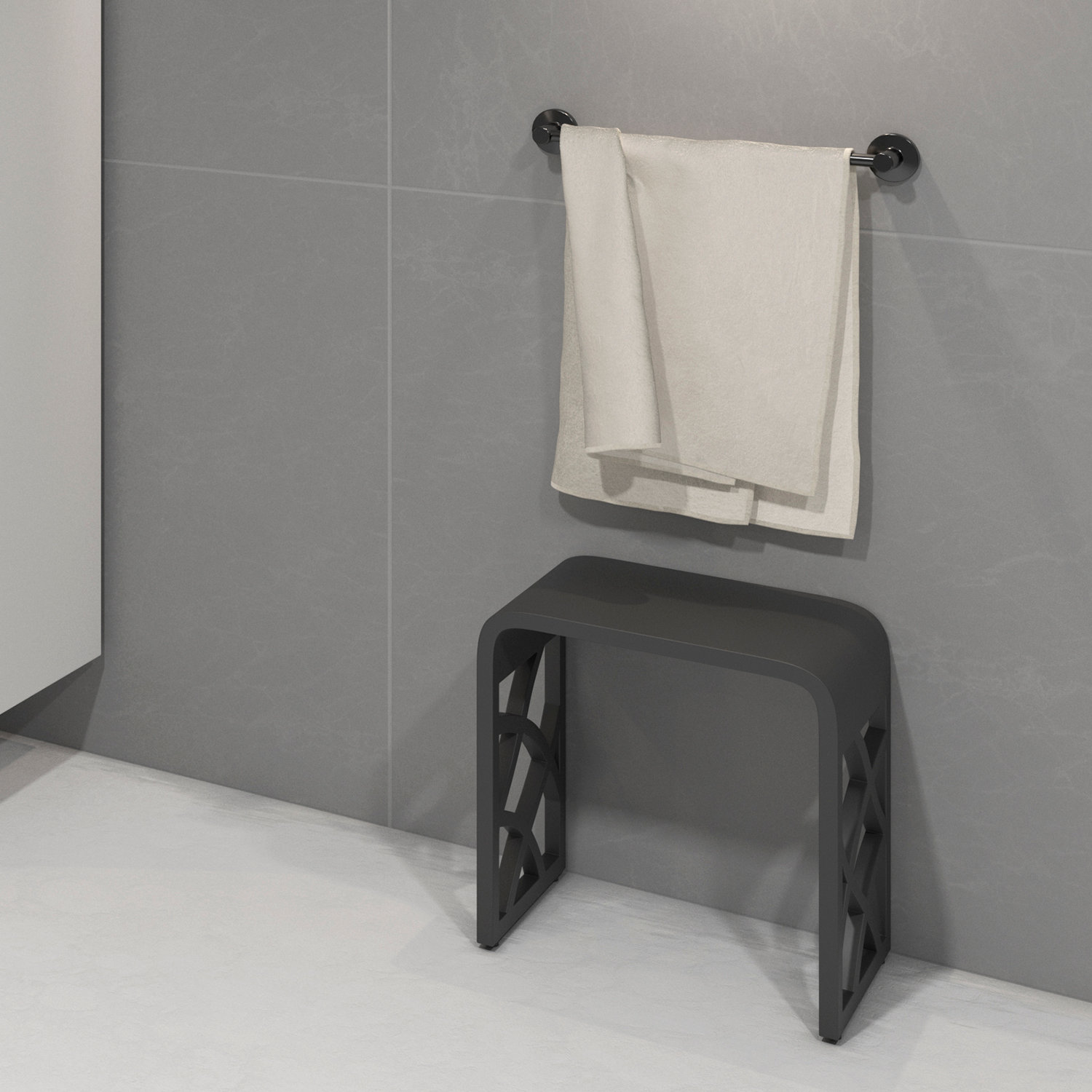 DAX Solid Surface Shower Stool Reviews Wayfair