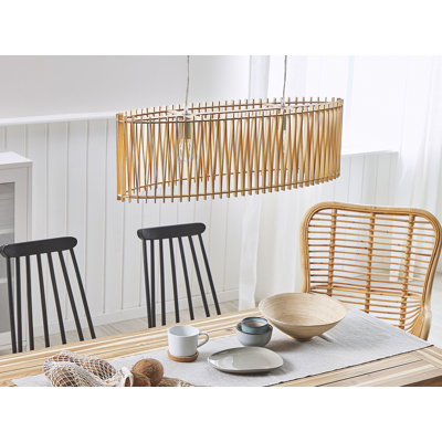 Sheri 2 - Light Light Wood Kitchen Island Pendant